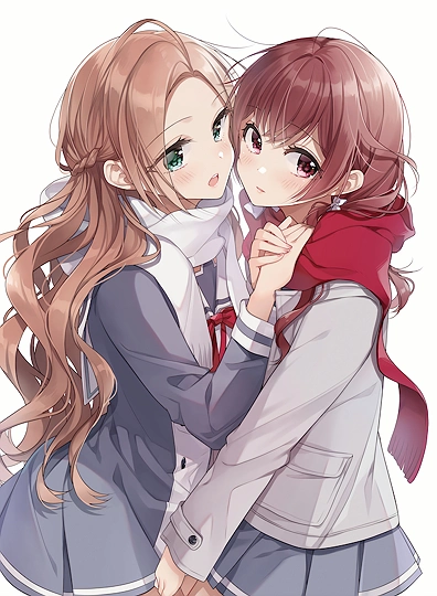 絢と鞠佳-草丛看图