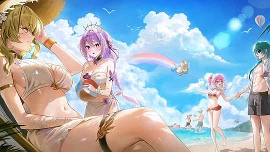 Amphoreus Beach🩵-草丛看图