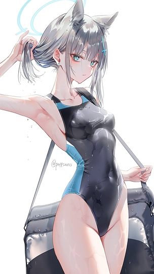 水着シロコ-草丛看图