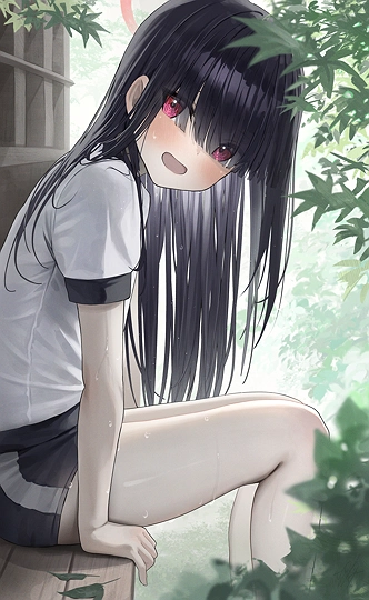 「えへへ、少し休憩しましょうか」-草丛看图