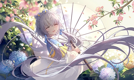 洛天依-草丛看图