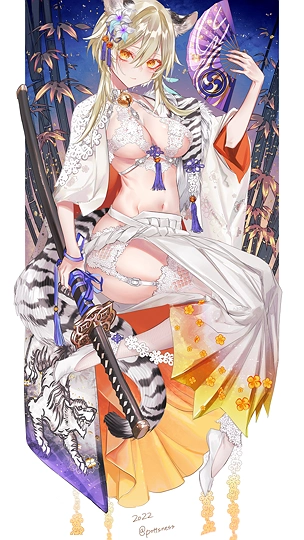 あけましておめでとうございます🐯-草丛看图