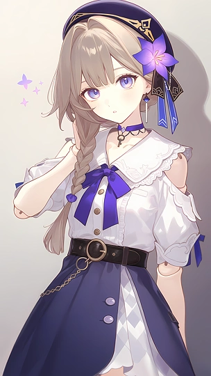 三つ編み-草丛看图