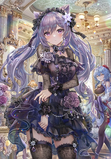 ゴスロリ衣装を着せられる刻晴ちゃん-草丛看图