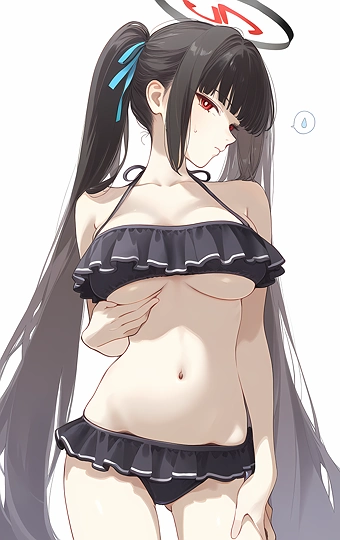 セリカ(?)水着-草丛看图