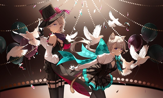 林尼&琳妮特-草丛看图