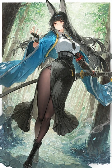 真面目な修行中の雅さん-草丛看图