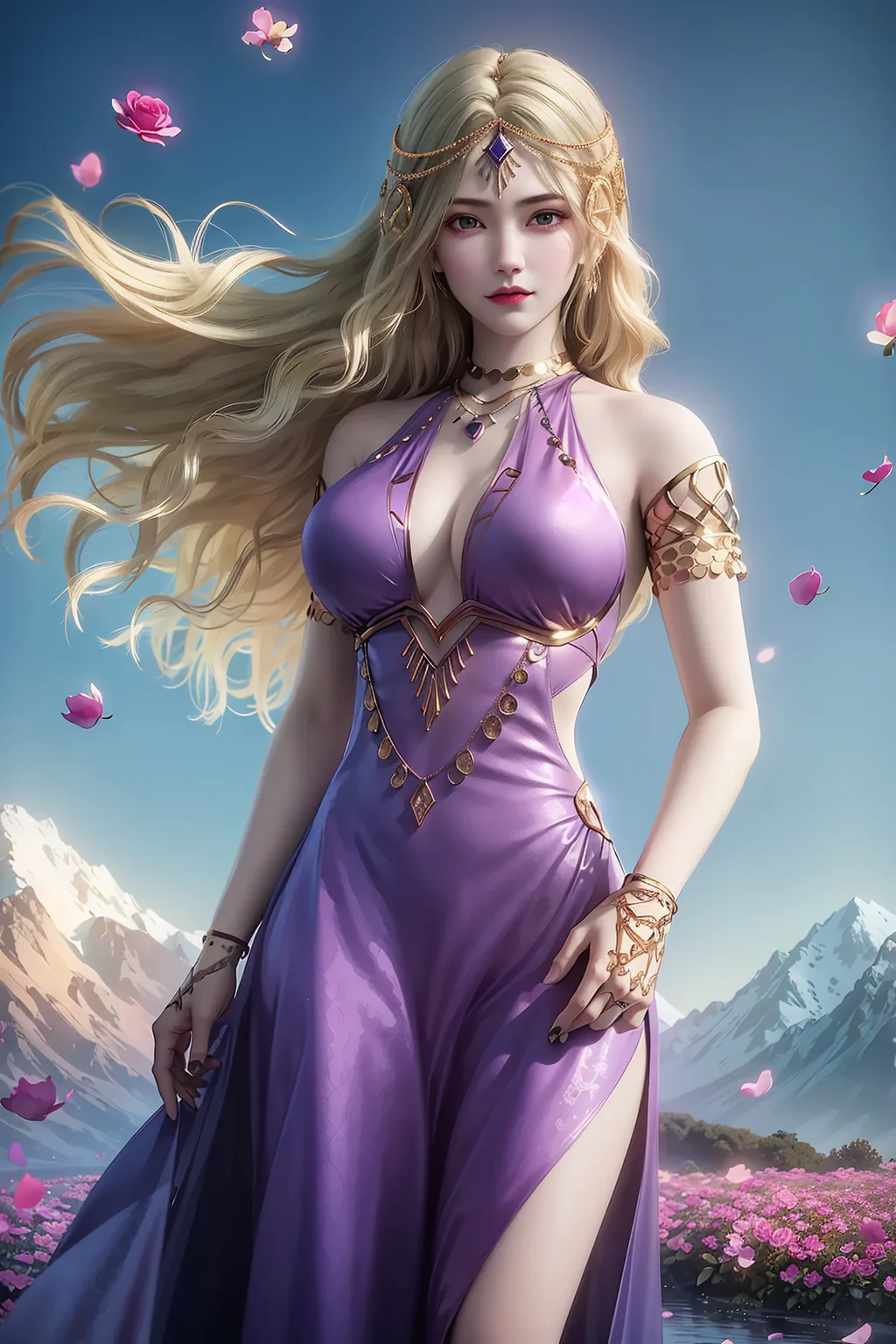 图片[1]-AI绘画 1017 紫川-卡丹公主[20P]-草丛看图