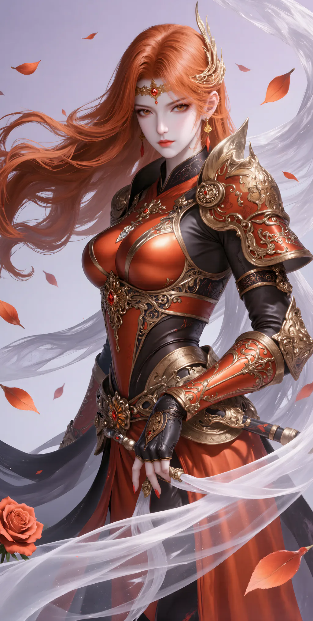 图片[8]-AI绘画 1023 橘子战甲[35P]-草丛看图