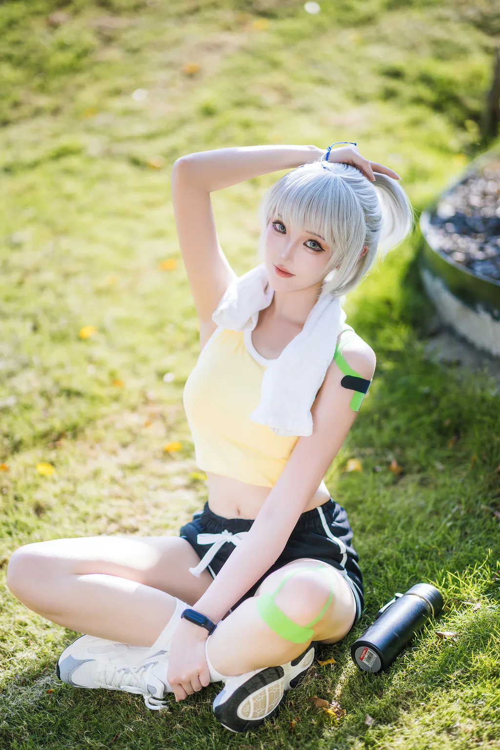 图片[1]-精选瓜希酱 – 灵笼 白月魁 运动服[15P]-草丛看图