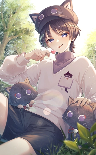 童話猫放浪者🐈🐈-草丛看图