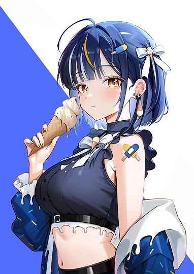 アイスクリーム-草丛看图