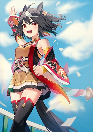 キタサンブラック-草丛看图