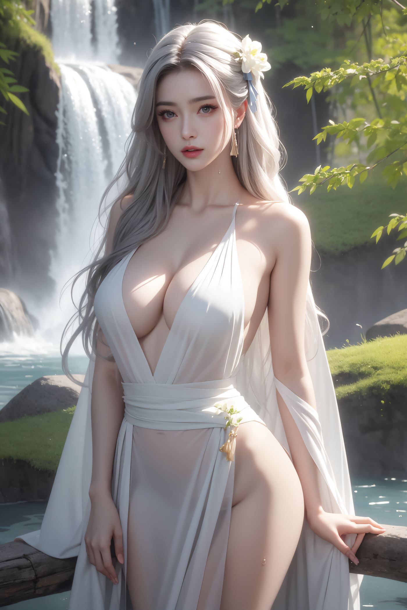 图片[5]-精选AI绘画 484 仙女出浴[54P]-草丛看图