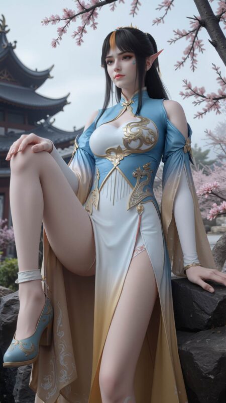 精选AI绘画 762 斗破苍穹-凤清儿[14P]-草丛看图