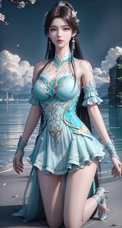 精选AI绘画 557 萧熏儿（多看报系列）[27P]-草丛看图