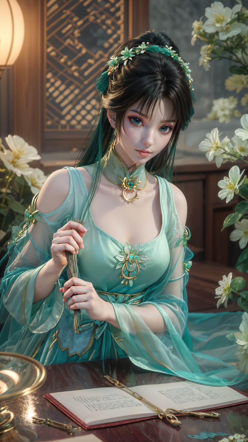 图片[2]-精选AI绘画 758 诛仙-碧瑶[24P]-草丛看图