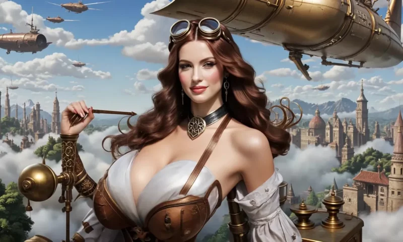 精选AI绘画 459 Steampunk 2170 World – Steampunk Sci-Fi – 1950’s Super Panavision 70 EP20 #Steampunk[19P]-草丛看图