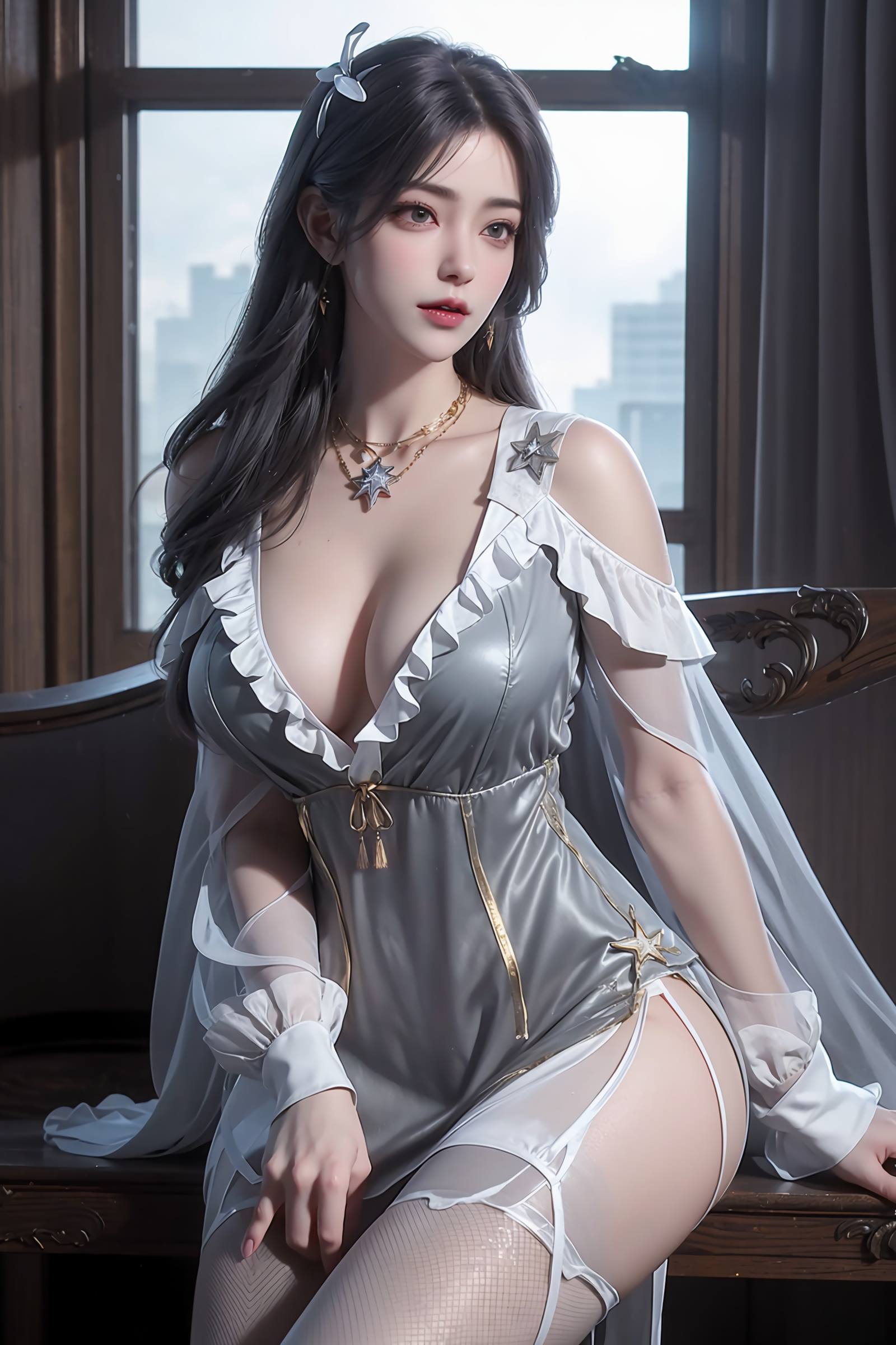 图片[2]-精选AI绘画 083 完美世界-云曦黑丝 [117P]-草丛看图