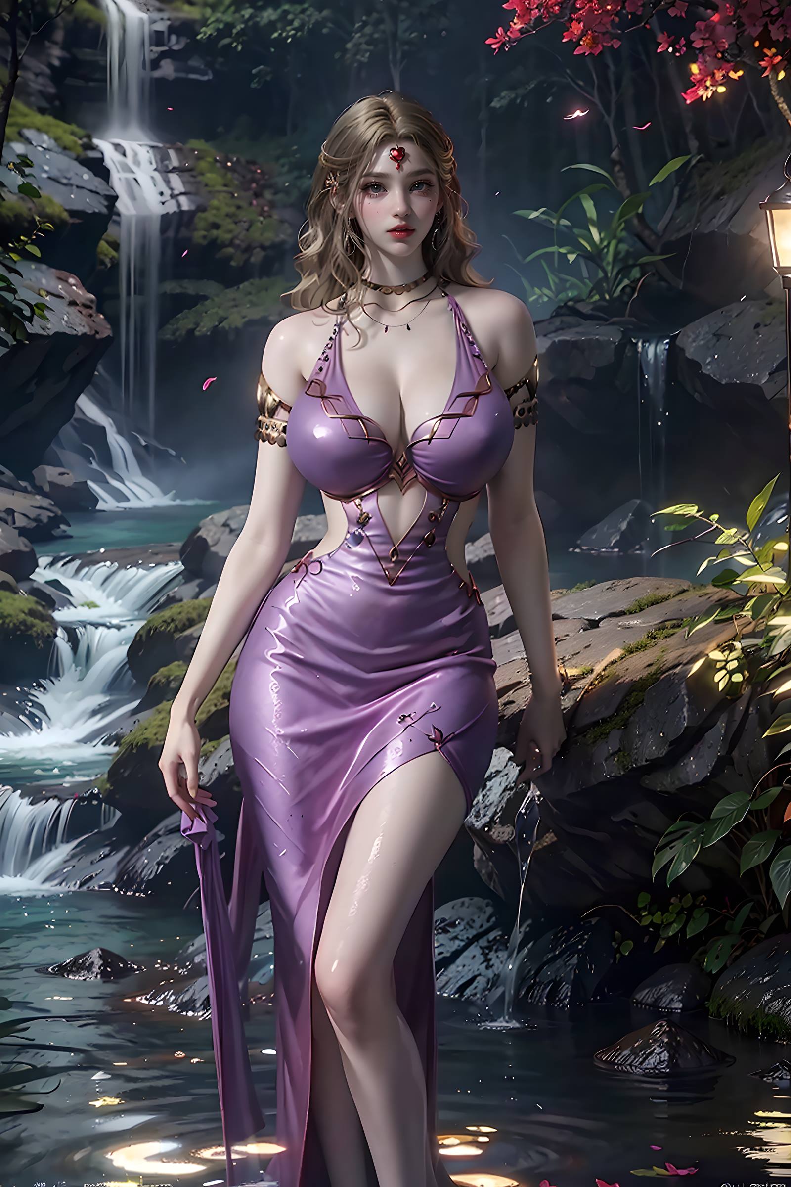 图片[2]-精选AI绘画 087 紫川-卡丹公主户外写真[22P]-草丛看图