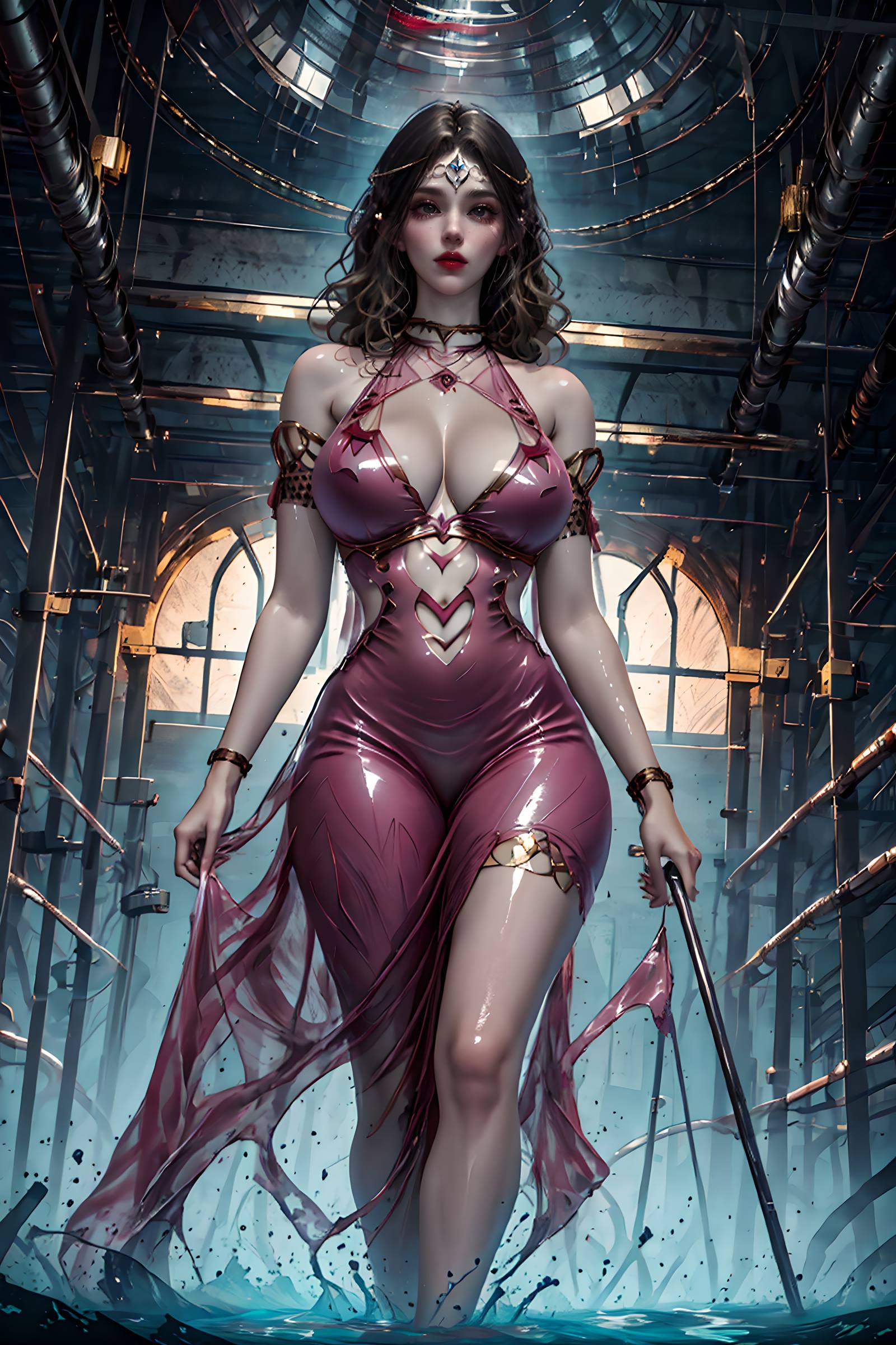 图片[3]-精选AI绘画 087 紫川-卡丹公主户外写真[22P]-草丛看图