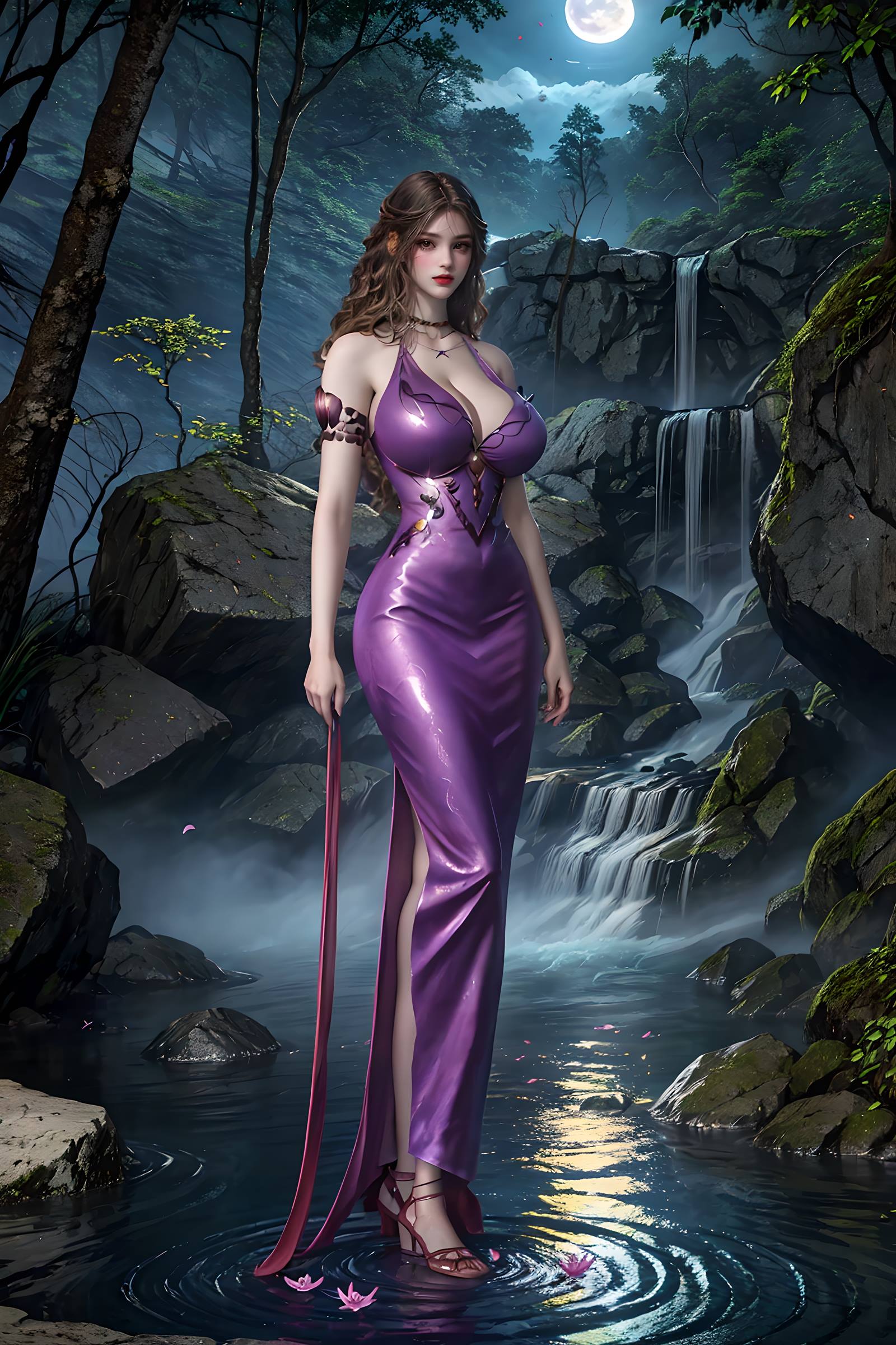 图片[5]-精选AI绘画 087 紫川-卡丹公主户外写真[22P]-草丛看图