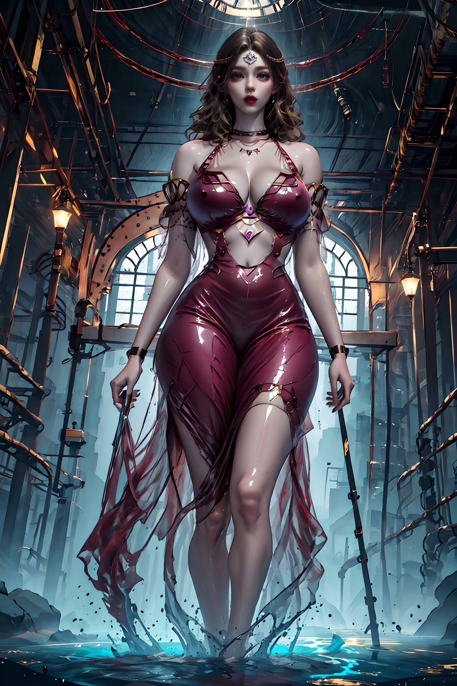 图片[1]-精选AI绘画 087 紫川-卡丹公主户外写真[22P]-草丛看图