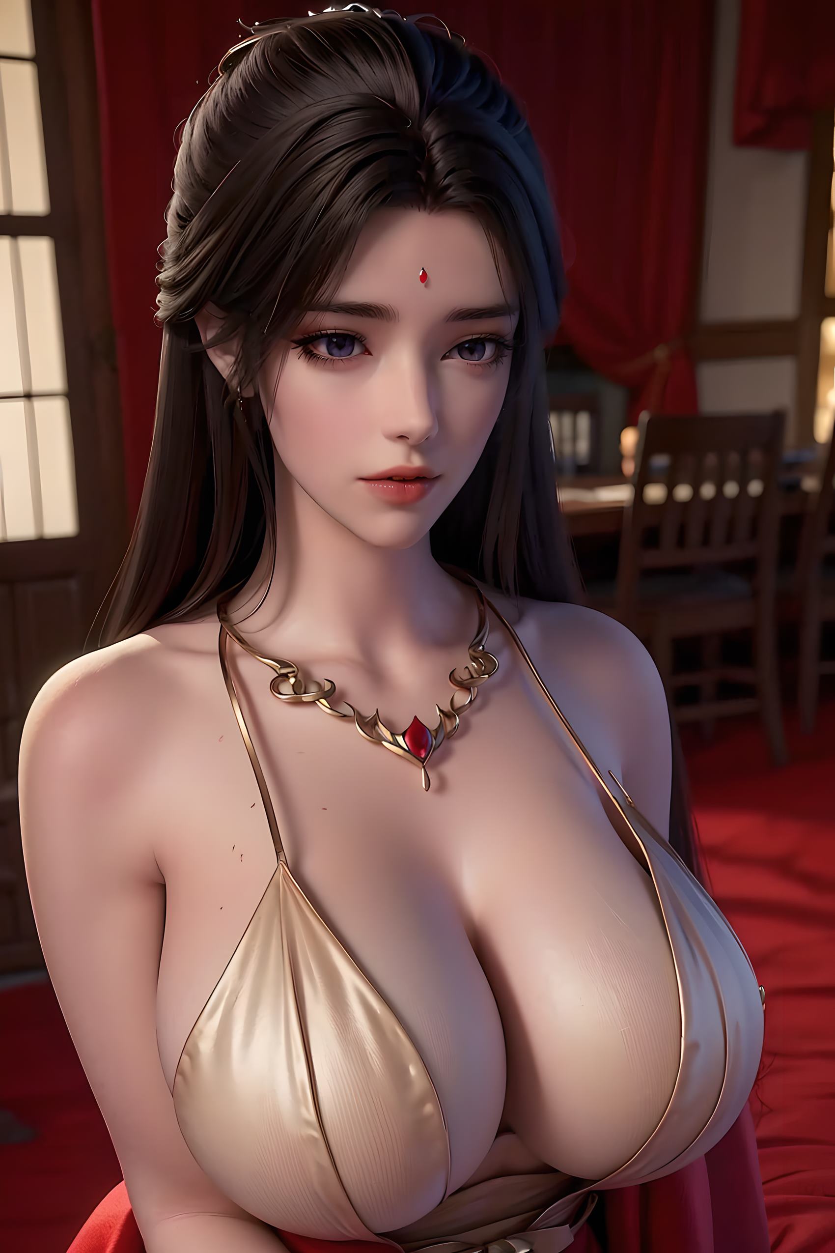 图片[4]-AI绘画 353 月婵[50P]-草丛看图