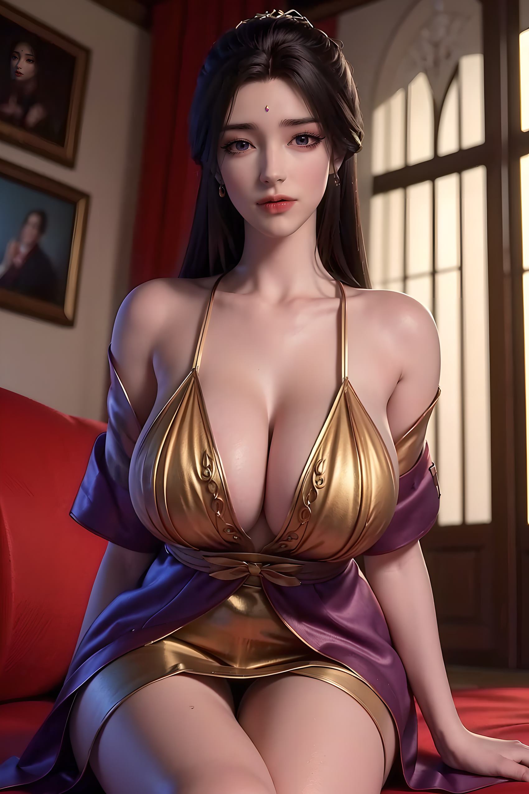 图片[5]-AI绘画 353 月婵[50P]-草丛看图