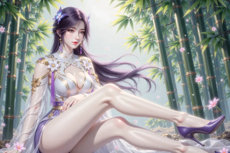 精选AI绘画 831 完美世界-云曦[12P]-草丛看图