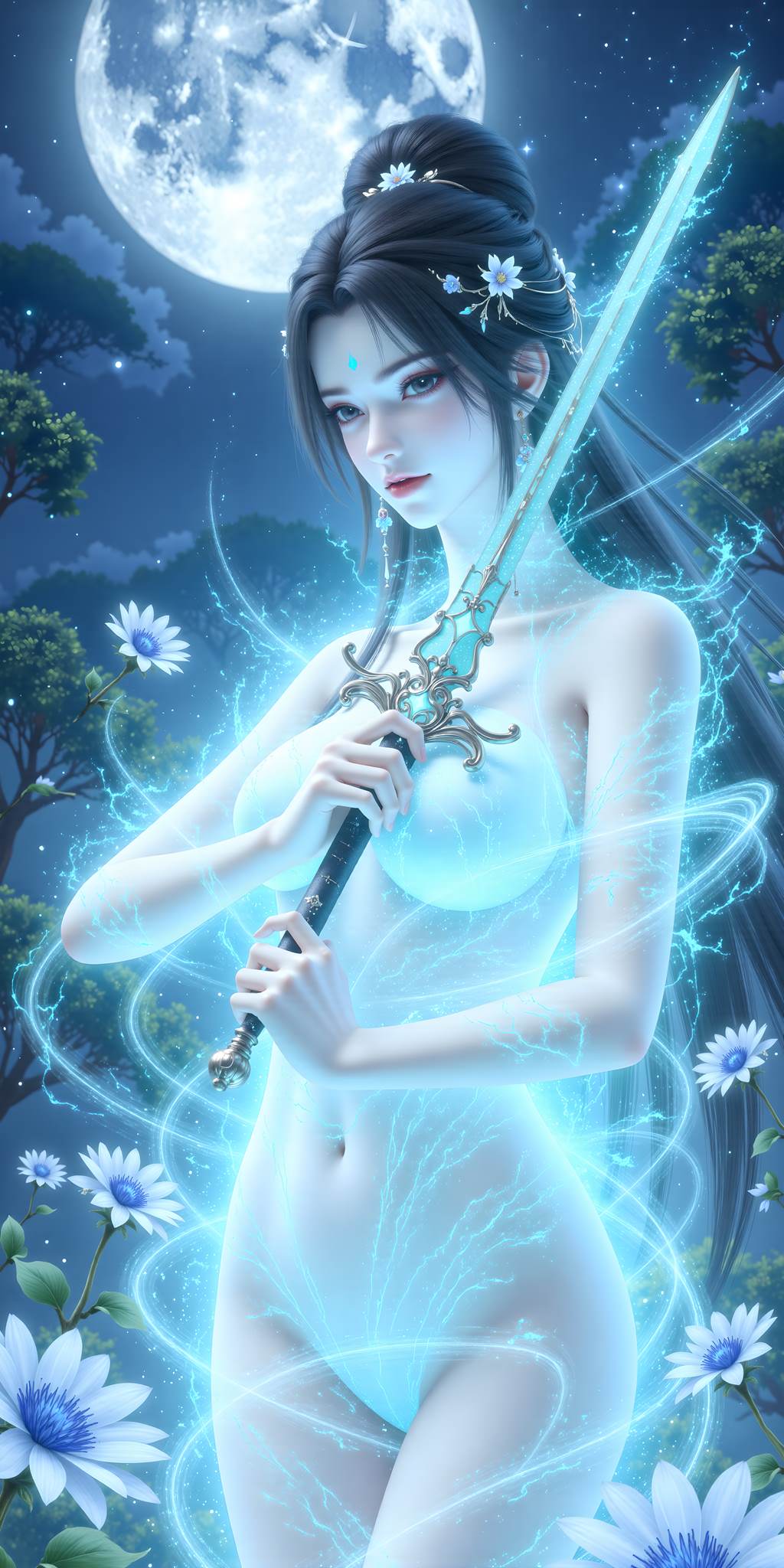 图片[4]-精选AI绘画 770 完美世界-清漪[19P]-草丛看图