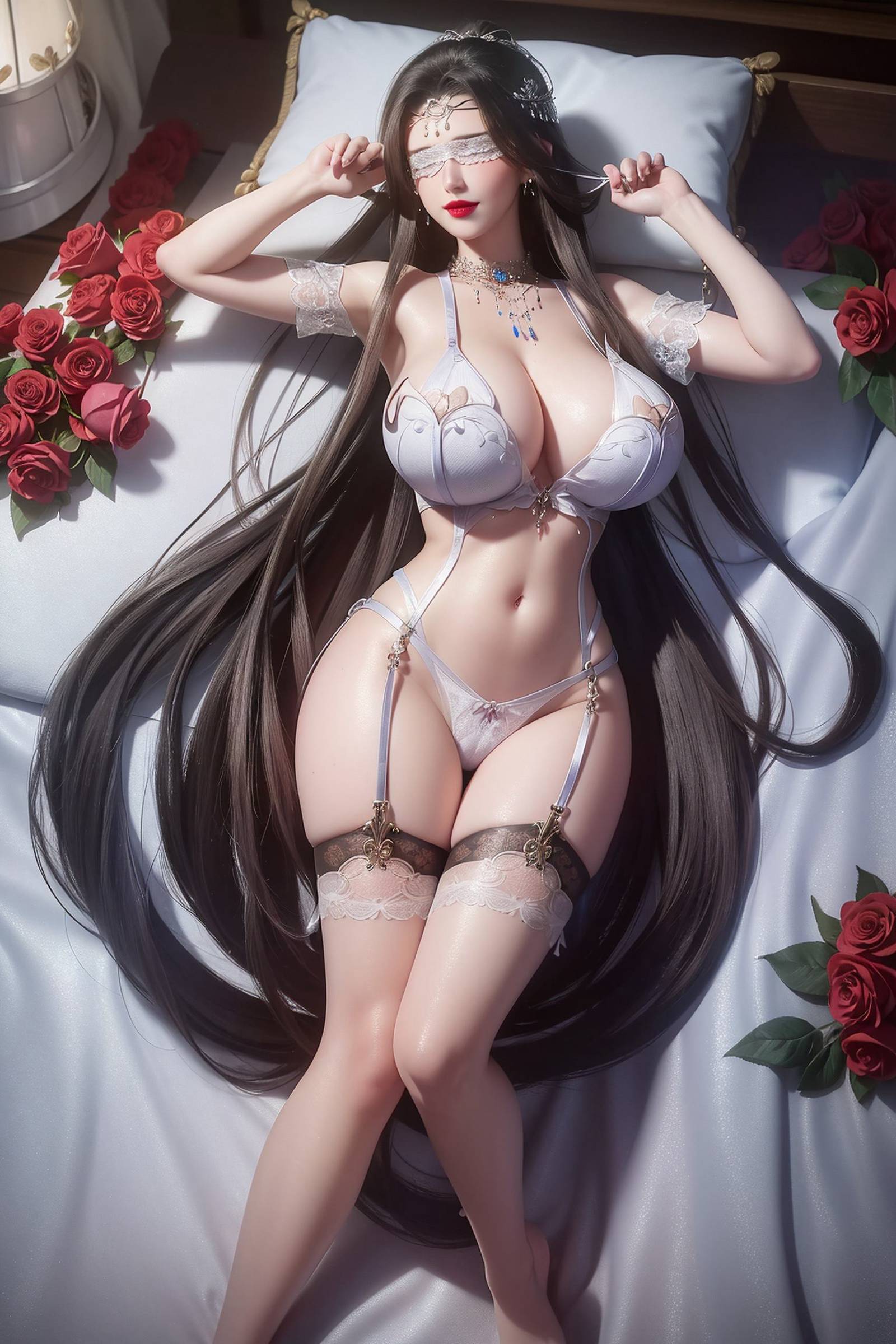 图片[2]-精选AI绘画 304 兰若巨汝双丝[37P]-草丛看图