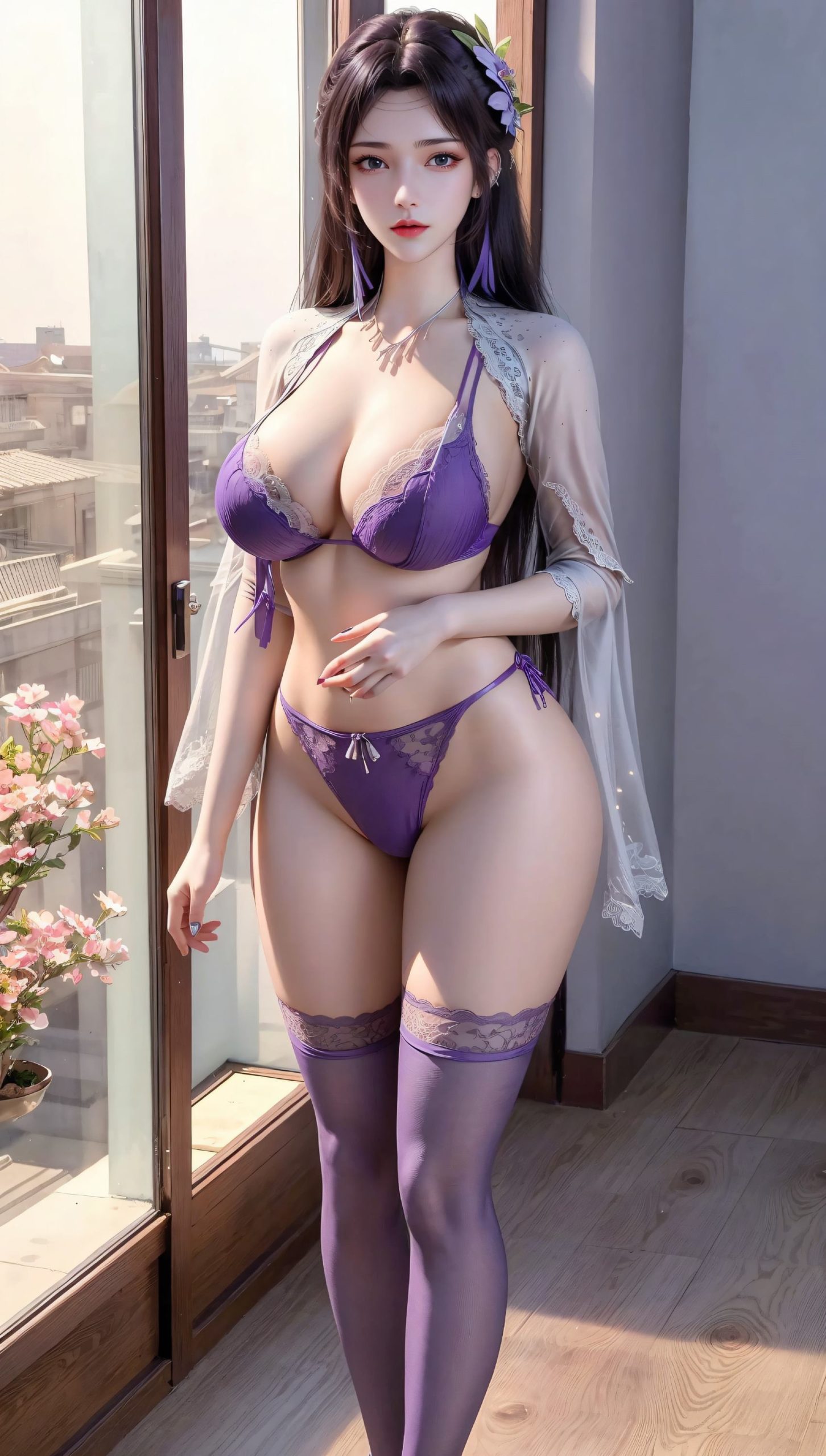 图片[2]-精选AI绘画 367 云韵紫蕾SI内一[62P]-草丛看图