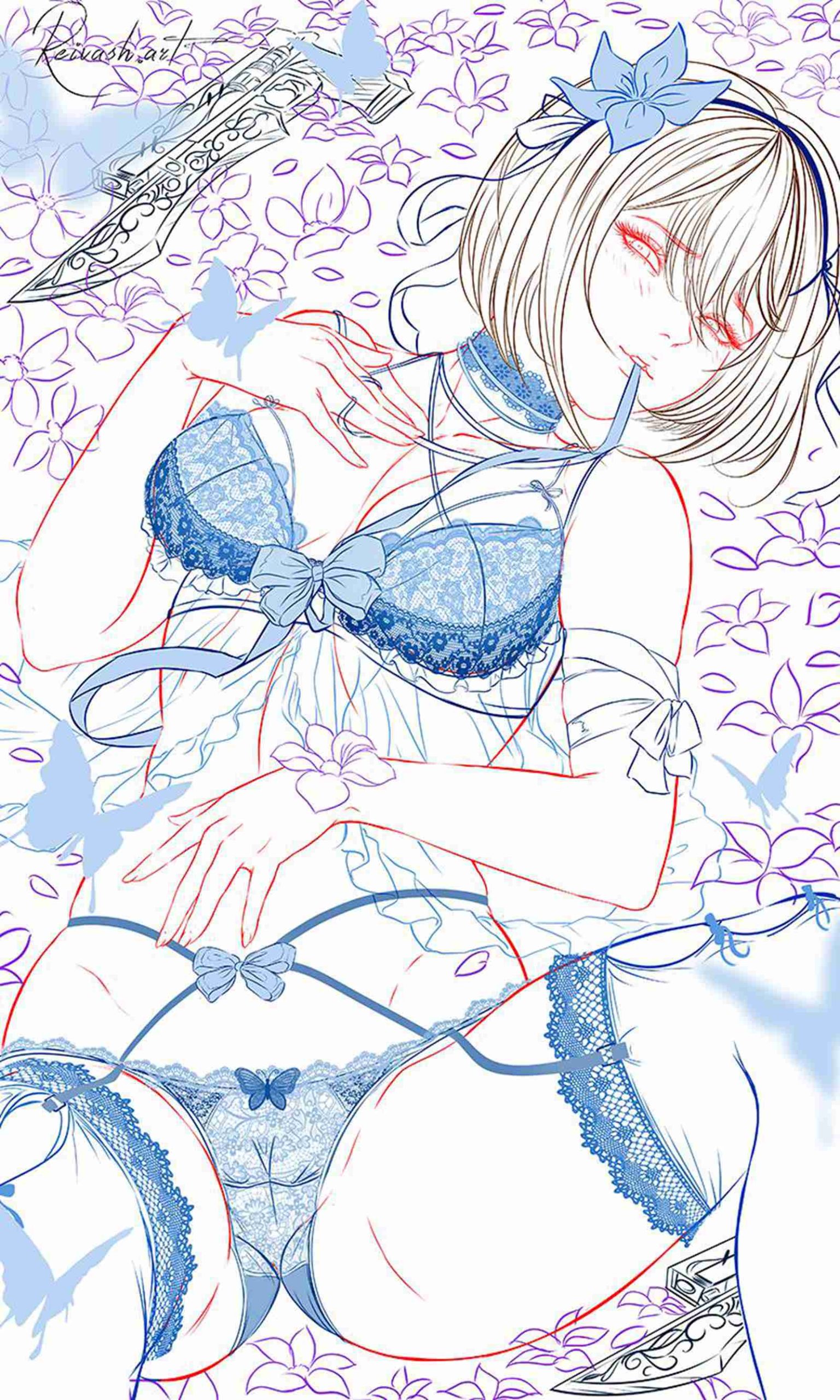 图片[1]-精选AI绘画 065 [Pixiv]reivash.art [186P]-草丛看图