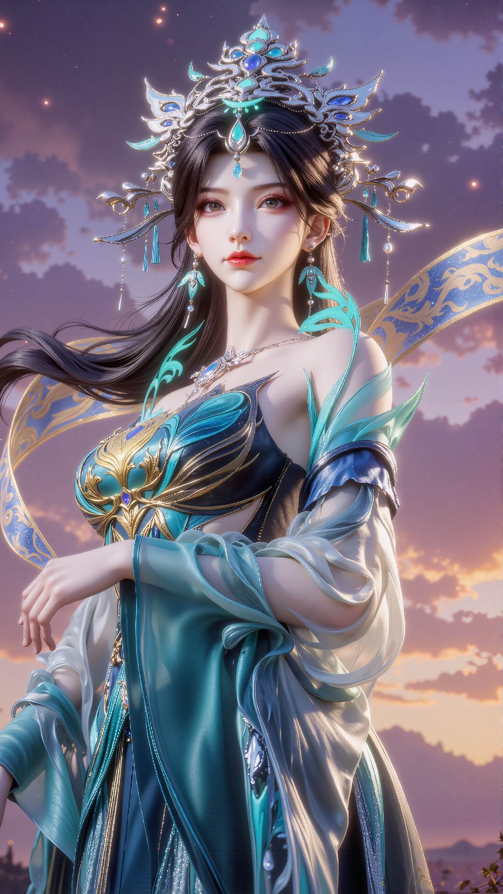 图片[2]-精选AI绘画 751 燕倾菲梅妃姜立 [16P]-草丛看图