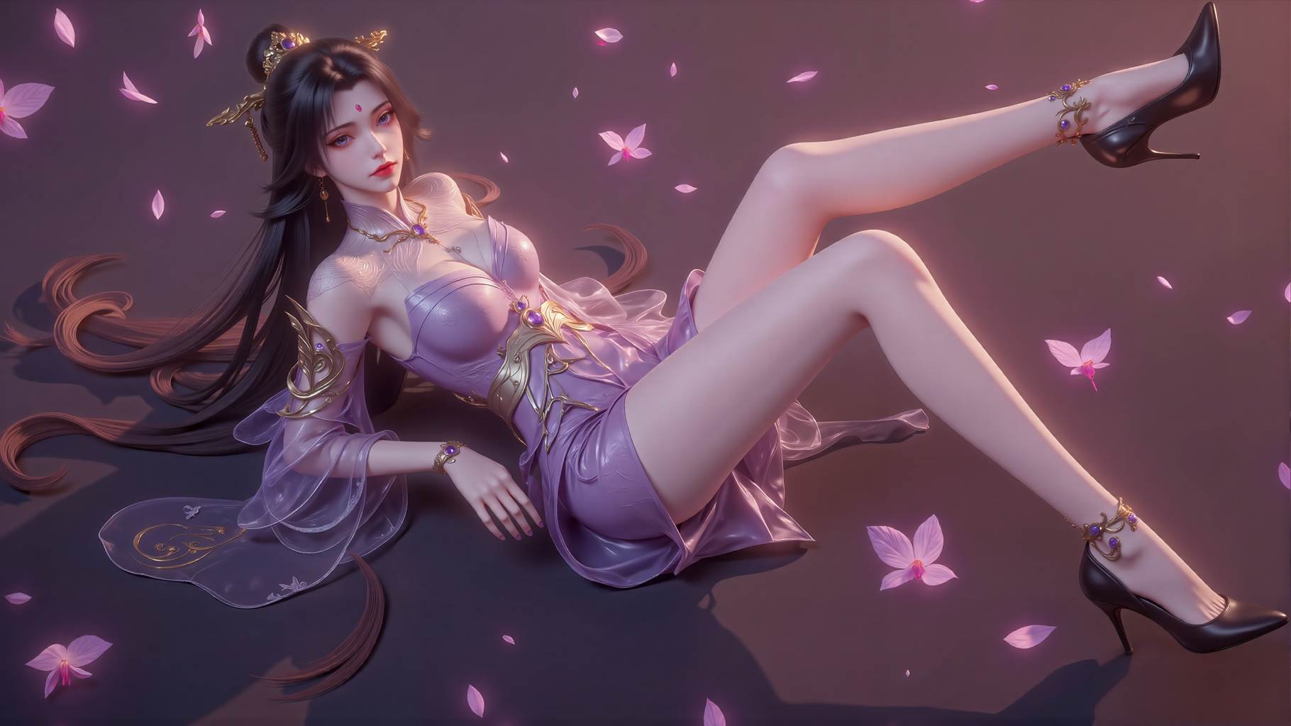 图片[3]-精选AI绘画 751 燕倾菲梅妃姜立 [16P]-草丛看图