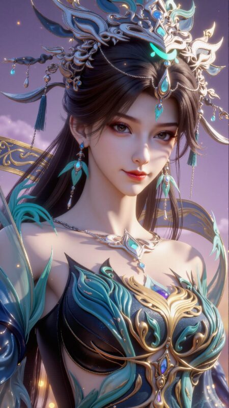 精选AI绘画 751 燕倾菲梅妃姜立 [16P]-草丛看图