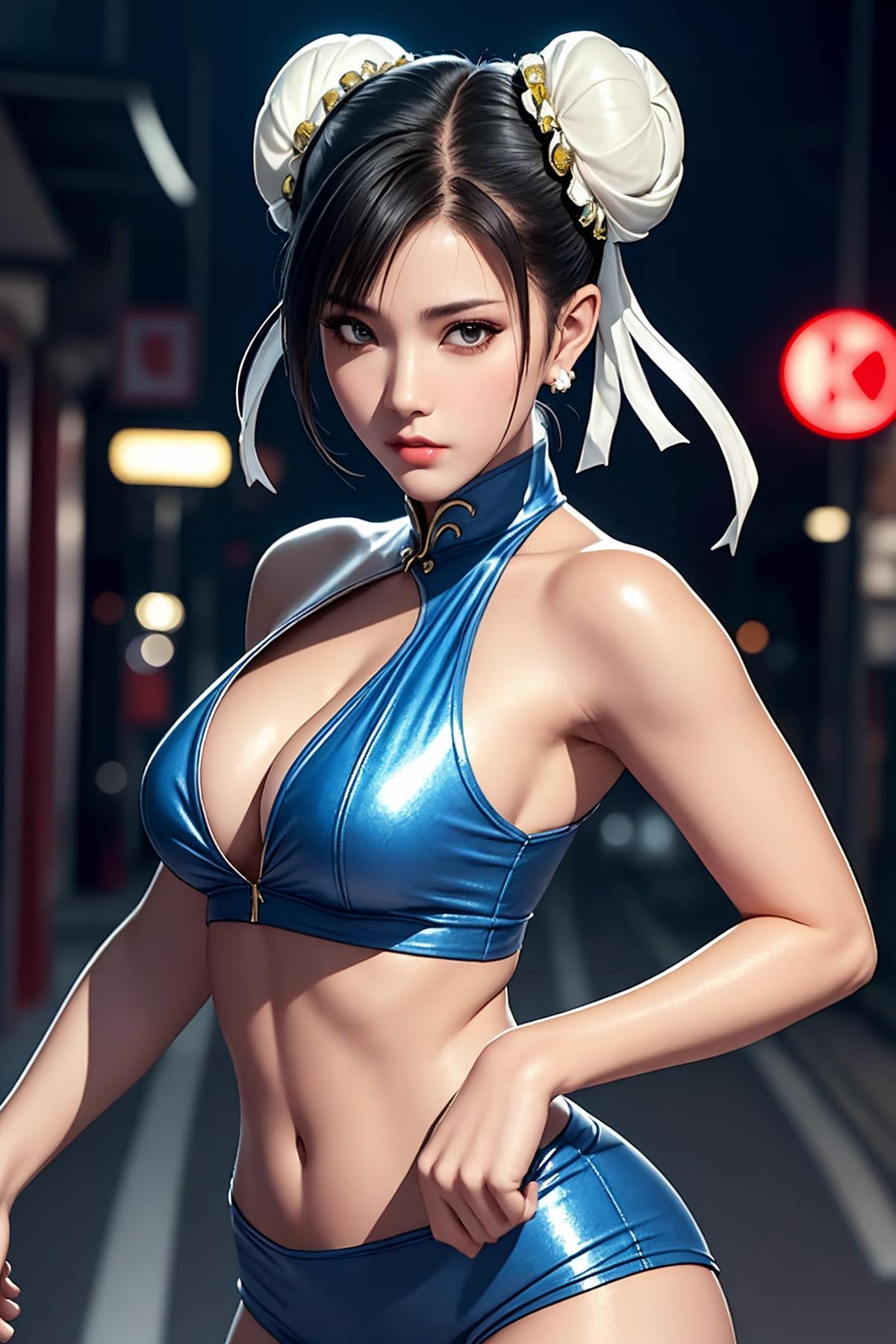 图片[5]-精选AI绘画 617 街头霸王：杏感女神春丽情趣旗袍仅身衣[94P]-草丛看图