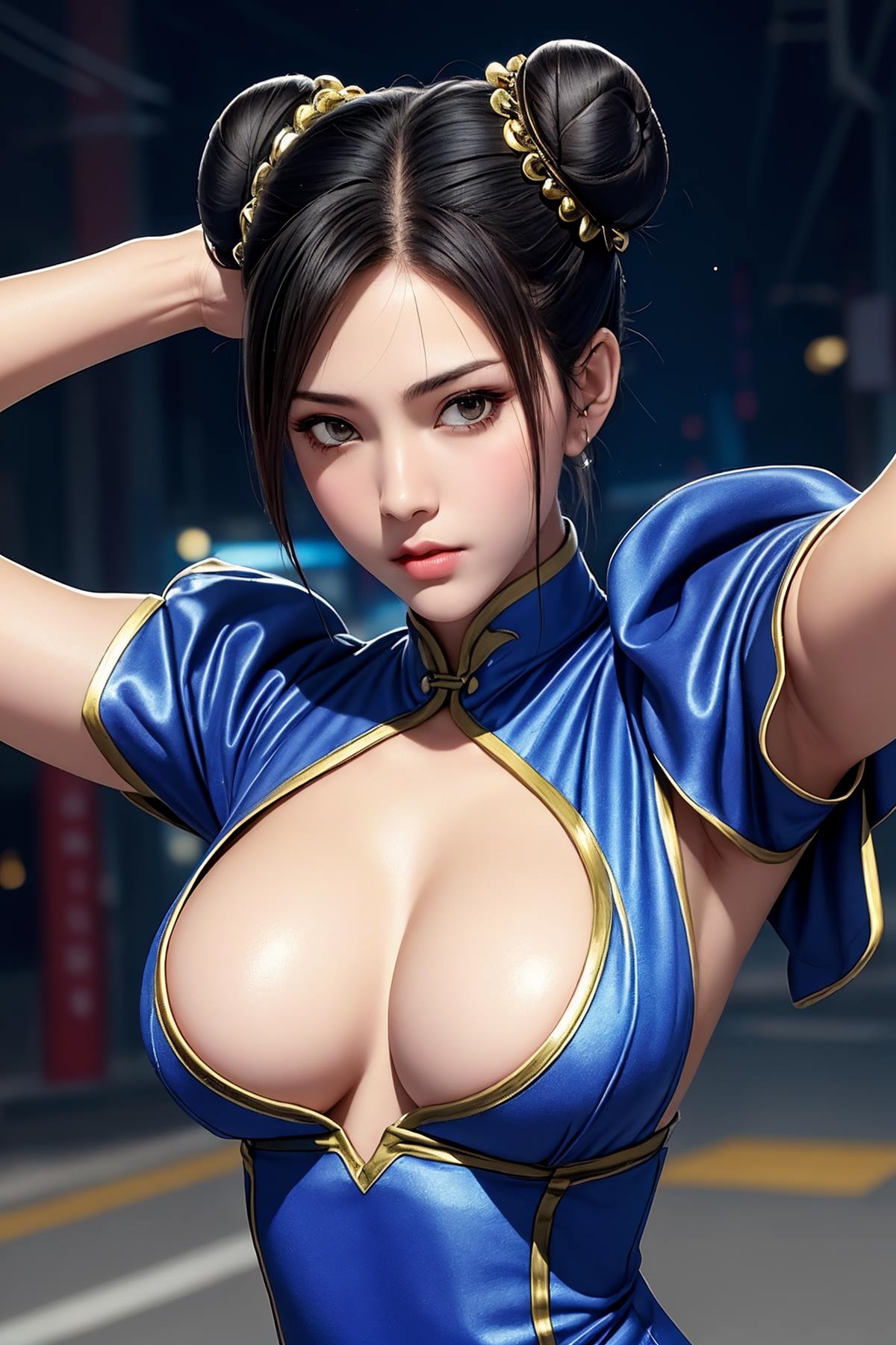 图片[6]-精选AI绘画 617 街头霸王：杏感女神春丽情趣旗袍仅身衣[94P]-草丛看图