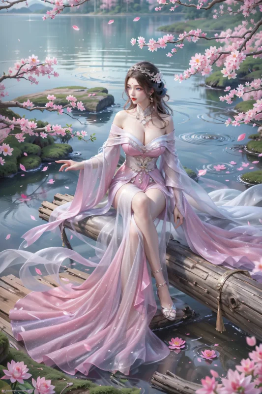 精选AI绘画 911 完美世界-月婵[36P]-草丛看图