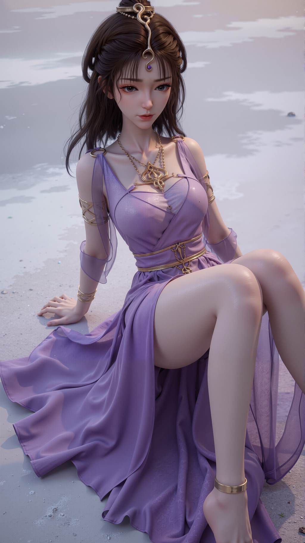 图片[3]-精选AI绘画 790 凡人-紫灵-范静梅-文思月[18P]-草丛看图