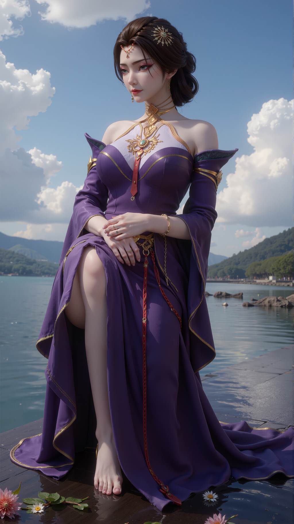 图片[4]-精选AI绘画 790 凡人-紫灵-范静梅-文思月[18P]-草丛看图