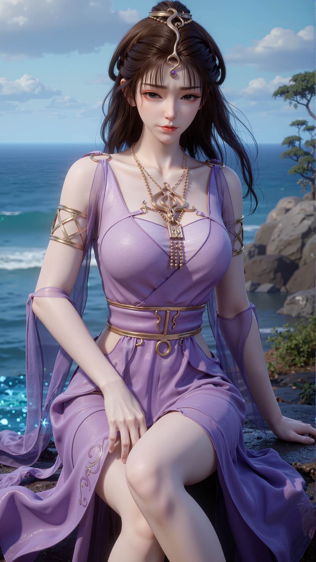 图片[6]-精选AI绘画 790 凡人-紫灵-范静梅-文思月[18P]-草丛看图