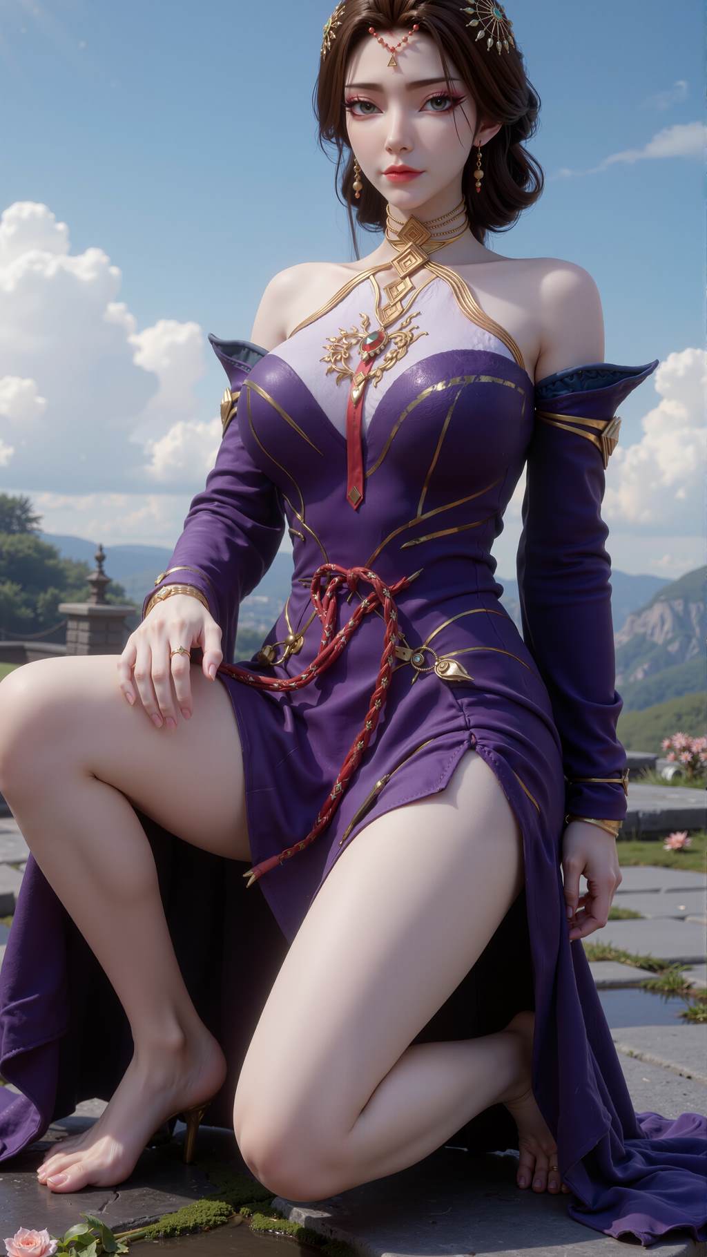 图片[7]-精选AI绘画 790 凡人-紫灵-范静梅-文思月[18P]-草丛看图