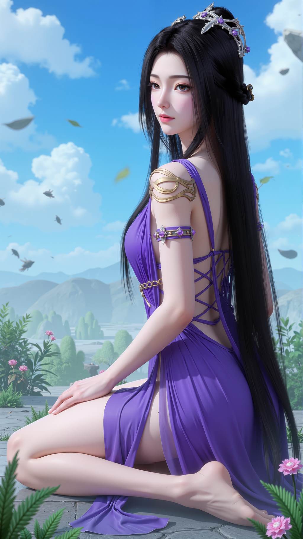 图片[8]-精选AI绘画 790 凡人-紫灵-范静梅-文思月[18P]-草丛看图