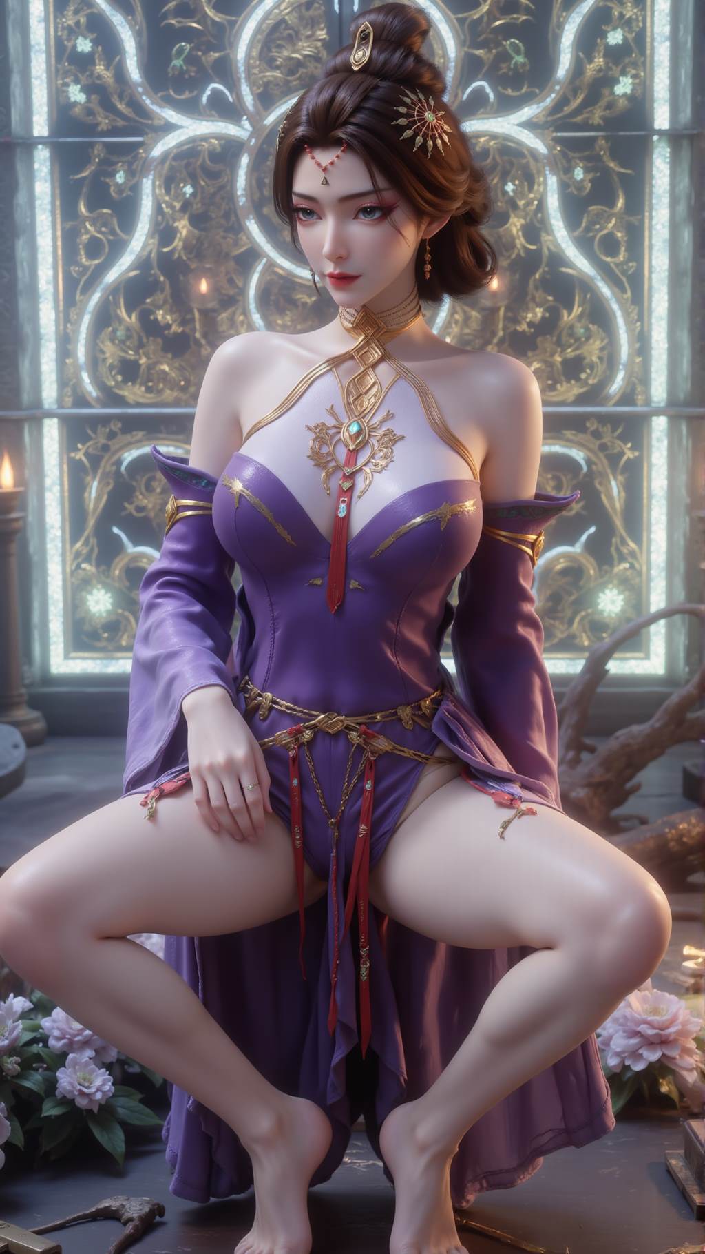 图片[1]-精选AI绘画 790 凡人-紫灵-范静梅-文思月[18P]-草丛看图