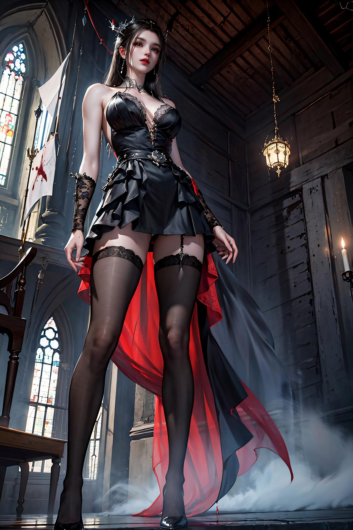 图片[3]-精选AI绘画 620 少年白马醉春风 玥瑶 美腿长裙[44P]-草丛看图