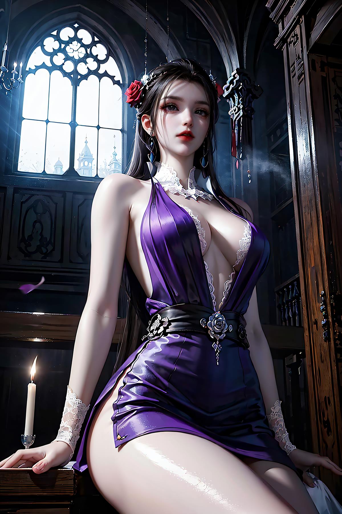 图片[1]-精选AI绘画 620 少年白马醉春风 玥瑶 美腿长裙[44P]-草丛看图