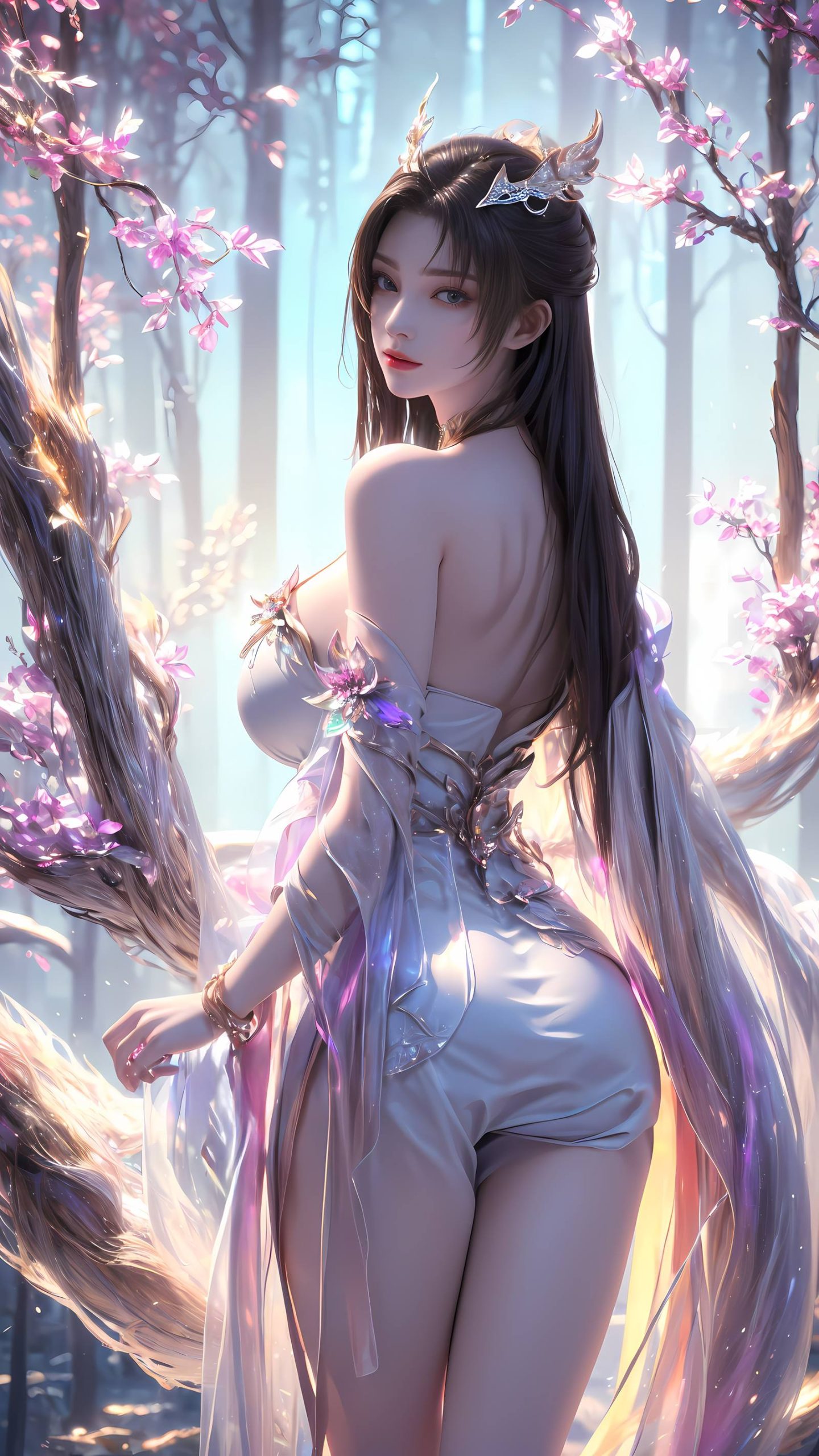 图片[4]-精选AI绘画 102 完美世界-天狐仙子[30P]-草丛看图