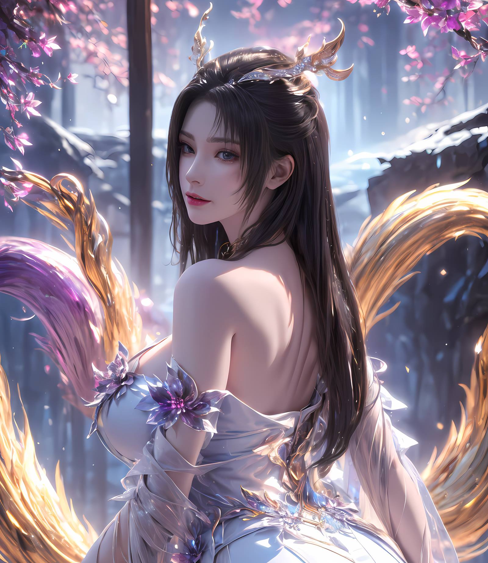 图片[5]-精选AI绘画 102 完美世界-天狐仙子[30P]-草丛看图